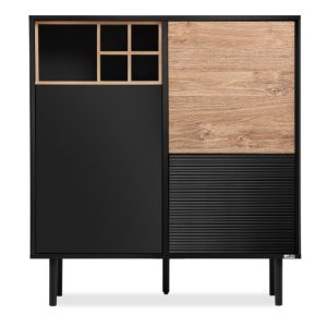 KONSIMO LOFTY Industrialna komoda 100 cm z dębową wstawką 807887 KONSIMO LOFTY Industrialna komoda 100 cm z dębową wstawką 807887