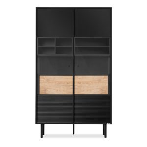 KONSIMO LOFTY Loftowa witryna na wysokich drewnianych nóżkach 807435 KONSIMO LOFTY Loftowa witryna na wysokich drewnianych nóżkach 807435