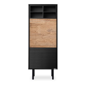 KONSIMO LOFTY Regał w stylu loft na wysokich nóżkach z ryflowaniem 808865