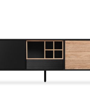 KONSIMO LOFTY Szafka pod telewizor na wysokich czarnych nóżkach loft 807471 KONSIMO LOFTY Szafka pod telewizor na wysokich czarnych nóżkach loft 807471