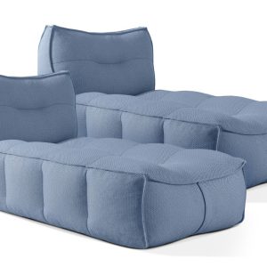 KONSIMO LOVIA Leżanka ogrodowa z pokrowcem, granatowy, zestaw 2 szt. 873798 KONSIMO LOVIA Leżanka ogrodowa z pokrowcem, granatowy, zestaw 2 szt. 873798