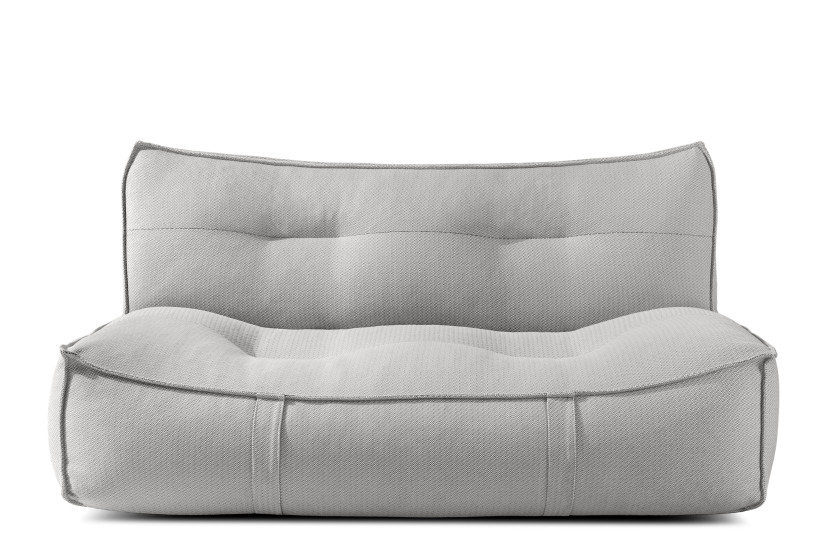 KONSIMO LOVIA Nowoczesna Sofa ogrodowa, ciemny szary, tkanina olefin 873761