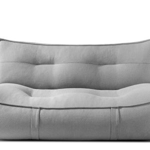 KONSIMO LOVIA Sofa ogrodowa/tarasowa, miękka, tkanina olefin, czarna 873759 KONSIMO LOVIA Sofa ogrodowa/tarasowa, miękka, tkanina olefin, czarna 873759