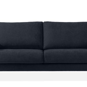 KONSIMO LUMO Trzyosobowa sofa na metalowych nóżkach, styl loft, granatowy 753837 KONSIMO LUMO Trzyosobowa sofa na metalowych nóżkach, styl loft, granatowy 753837