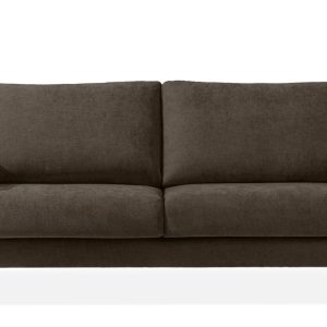 KONSIMO LUMO Trzyosobowa sofa na metalowych nóżkach, w stylu loft brązowy 753831 KONSIMO LUMO Trzyosobowa sofa na metalowych nóżkach, w stylu loft brązowy 753831