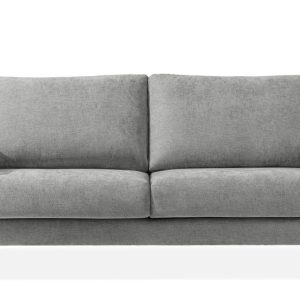KONSIMO LUMO Trzyosobowa sofa na metalowych nóżkach, w stylu loft szary 753834 KONSIMO LUMO Trzyosobowa sofa na metalowych nóżkach, w stylu loft szary 753834