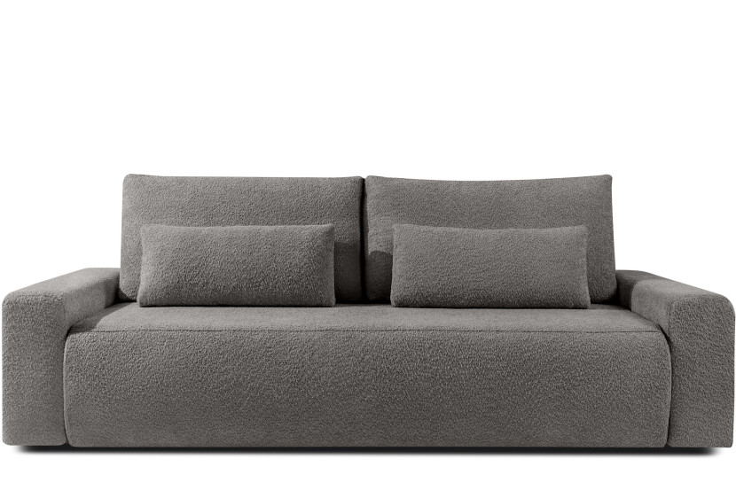 KONSIMO MOLLIS rozkładana sofa trzyosobowa, pojemnik na pościel, Bouclé 726442