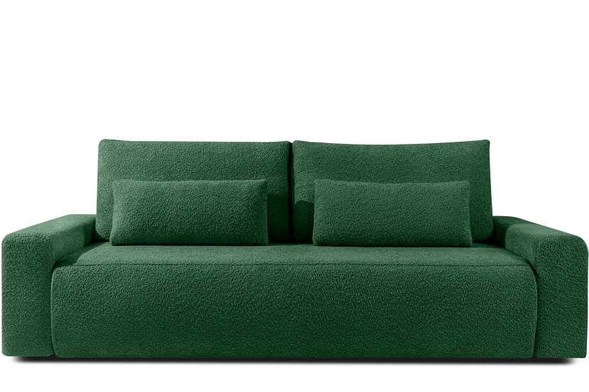 KONSIMO MOLLIS rozkładana sofa trzyosobowa, pojemnik na pościel, Bouclé 726448