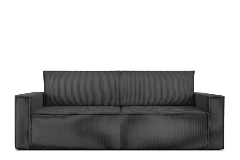 KONSIMO NAPI 3-osobowa szara sztruksowa sofa 297190