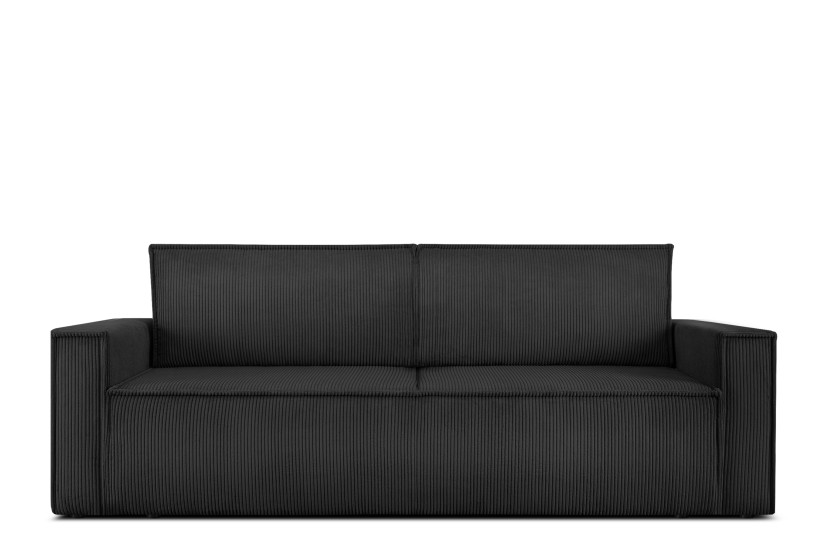 KONSIMO NAPI Sofa 3-osobowa, ciemnoszary sztruks 297183