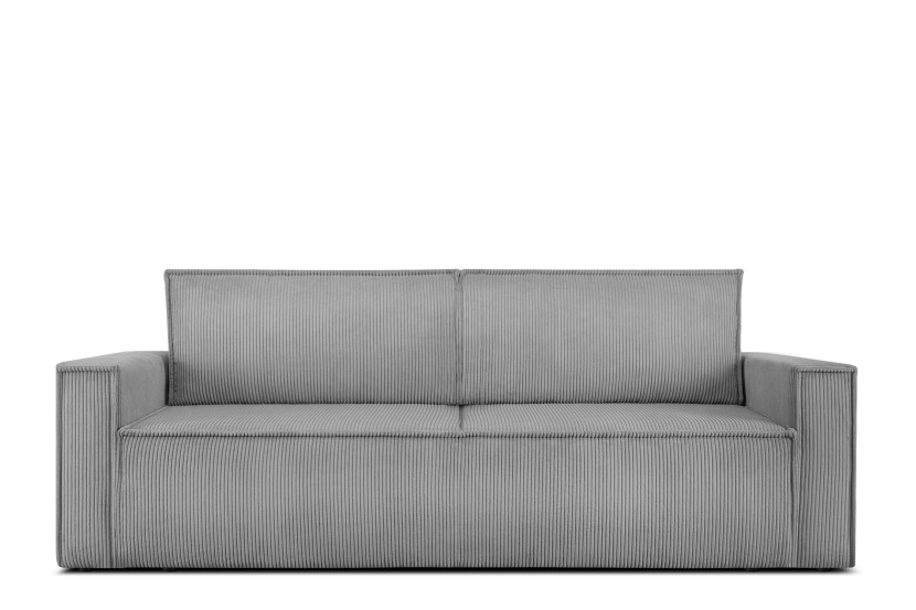 KONSIMO NAPI Sofa 3-osobowa, jasnoszary sztruks 297205
