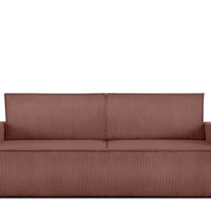 KONSIMO NAPI Sofa 3-osobowa, różowy sztruks 297188 KONSIMO NAPI Sofa 3-osobowa, różowy sztruks 297188