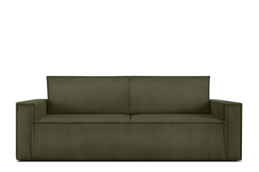 KONSIMO NAPI Sofa 3-osobowa, sztruks w kolorze oliwkowym 297196