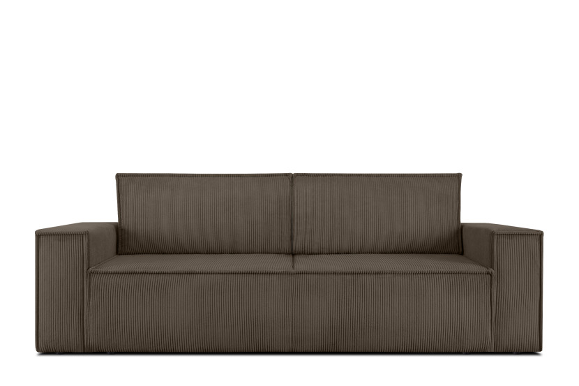 KONSIMO NAPI Sofa 3-osobowa z pojemnikiem, brązowy 297208