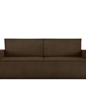 KONSIMO NAPI Sofa 3-osobowa z pojemnikiem, ciemnobrązowa 297209 KONSIMO NAPI Sofa 3-osobowa z pojemnikiem, ciemnobrązowa 297209