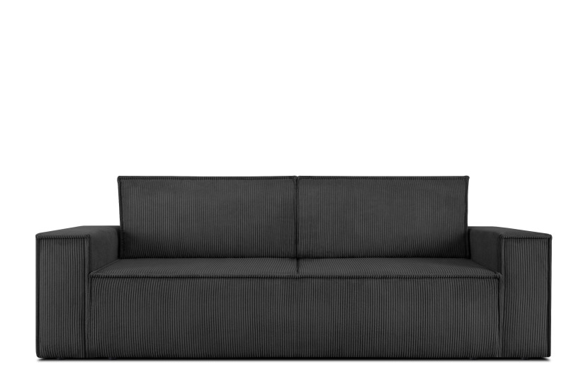 KONSIMO NAPI Sofa 3-osobowa z pojemnikiem, ciemnoszary 297176