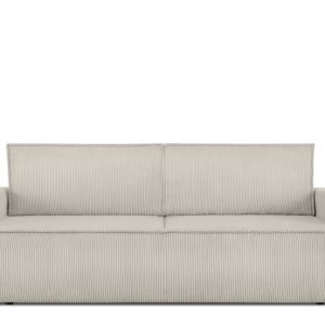 KONSIMO NAPI Trzyczęściowa sofa z kremowego sztruksu 297191 KONSIMO NAPI Trzyczęściowa sofa z kremowego sztruksu 297191