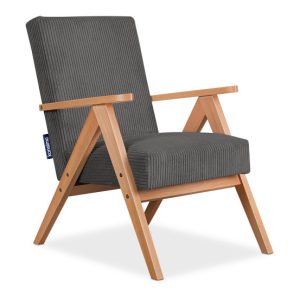 KONSIMO NASET Fotel z podłokietnikami w stylu vintage stelaż lite drewno 758018 KONSIMO NASET Fotel z podłokietnikami w stylu vintage stelaż lite drewno 758018