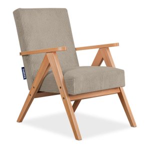 KONSIMO NASET Fotel z podłokietnikami w stylu vintage stelaż lite drewno 758053 KONSIMO NASET Fotel z podłokietnikami w stylu vintage stelaż lite drewno 758053