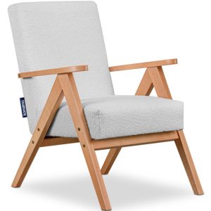 KONSIMO NASET Fotel z podłokietnikami w stylu vintage stelaż lite drewno 757968 KONSIMO NASET Fotel z podłokietnikami w stylu vintage stelaż lite drewno 757968