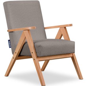 KONSIMO NASET Fotel z podłokietnikami w stylu vintage stelaż lite drewno 757998 KONSIMO NASET Fotel z podłokietnikami w stylu vintage stelaż lite drewno 757998