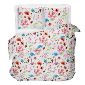 KONSIMO NATRIX Komplet pościeli w kwiaty bawełna 200×220 cm 808840