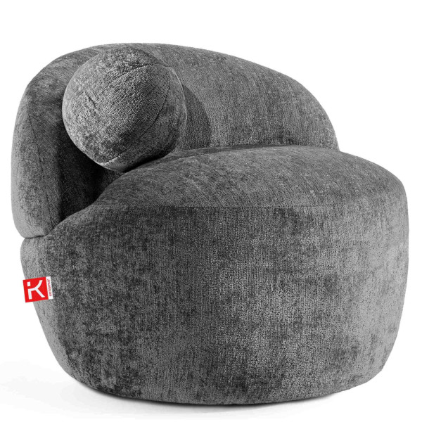 KONSIMO NELUM fotel organiczna forma, w stylu nowoczesnym, szenil 725754