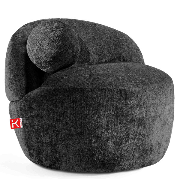 KONSIMO NELUM fotel organiczna forma, w stylu nowoczesnym, szenil 725757