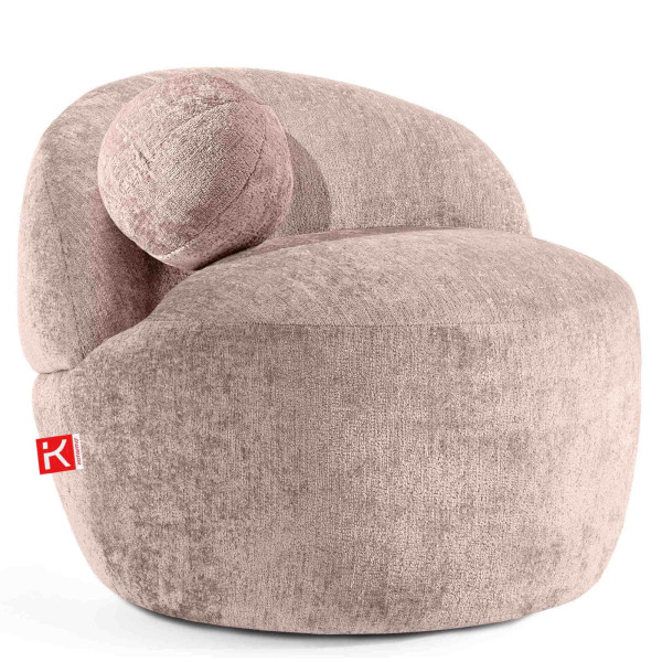 KONSIMO NELUM fotel organiczna forma, w stylu nowoczesnym, szenil 725752