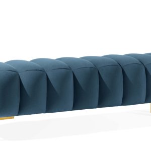 KONSIMO PECCO II Elegancka pufa na korytarz, do sypialni 160cm, złote nogi 753862 KONSIMO PECCO II Elegancka pufa na korytarz, do sypialni 160cm, złote nogi 753862