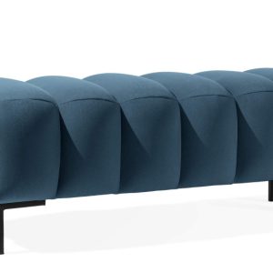 KONSIMO PECCO Pufa na korytarz 120 cm welur, do sypialni, metalowe nóżki 753839 KONSIMO PECCO Pufa na korytarz 120 cm welur, do sypialni, metalowe nóżki 753839