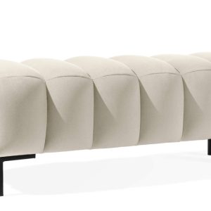 KONSIMO PECCO Pufa na korytarz 120 cm welur, do sypialni, metalowe nóżki 753856 KONSIMO PECCO Pufa na korytarz 120 cm welur, do sypialni, metalowe nóżki 753856