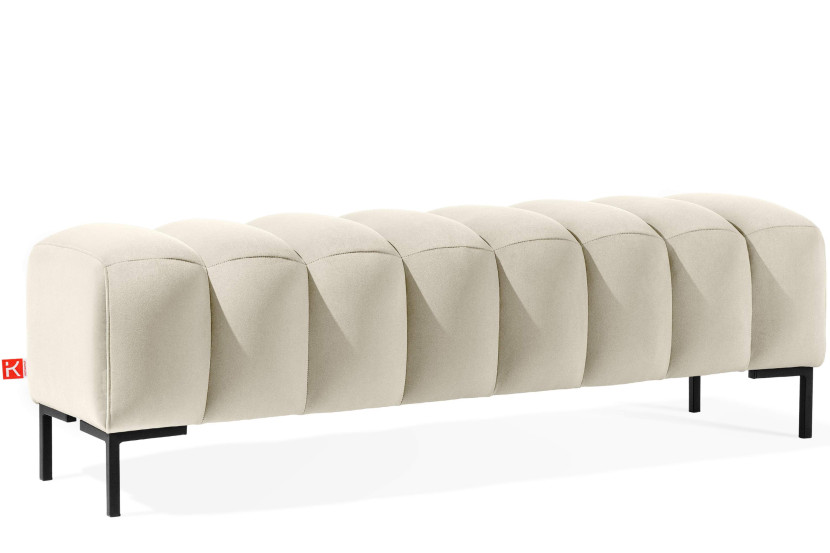 KONSIMO PECCO Szeroka elegancka pufa na korytarz, do sypialni 160 cm 753865