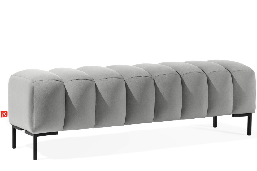 KONSIMO PECCO Szeroka elegancka pufa na korytarz, do sypialni 160 cm 753869