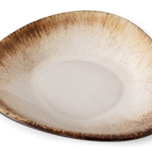 KONSIMO PRIMA Głęboka patera do serwowania ręcznie produkowana beż/brąz 821684 KONSIMO PRIMA Głęboka patera do serwowania ręcznie produkowana beż/brąz 821684