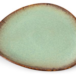 KONSIMO PRIMA Płaska patera talerz do serwowania ręcznie wykonane szałwiowy 821683 KONSIMO PRIMA Płaska patera talerz do serwowania ręcznie wykonane szałwiowy 821683