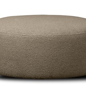 KONSIMO RAGGI Puf obrotowy 360° na metalowym stelażu ciemnobeżowy boucle 758092 KONSIMO RAGGI Puf obrotowy 360° na metalowym stelażu ciemnobeżowy boucle 758092