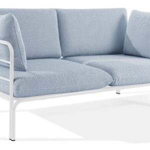 KONSIMO RAMBE Dwuosobowa sofa ogrodowa z poduszkami na stalowym stelażu 1000406 KONSIMO RAMBE Dwuosobowa sofa ogrodowa z poduszkami na stalowym stelażu 1000406
