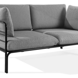 KONSIMO RAMBE Dwuosobowa sofa ogrodowa z poduszkami na stalowym stelażu 1000408 KONSIMO RAMBE Dwuosobowa sofa ogrodowa z poduszkami na stalowym stelażu 1000408