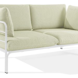 KONSIMO RAMBE Dwuosobowa sofa ogrodowa z poduszkami na stalowym stelażu 1000331 KONSIMO RAMBE Dwuosobowa sofa ogrodowa z poduszkami na stalowym stelażu 1000331