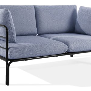 KONSIMO RAMBE Dwuosobowa sofa ogrodowa z poduszkami na stalowym stelażu 1000412 KONSIMO RAMBE Dwuosobowa sofa ogrodowa z poduszkami na stalowym stelażu 1000412