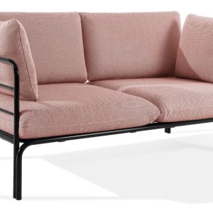 KONSIMO RAMBE Dwuosobowa sofa ogrodowa z poduszkami na stalowym stelażu 1000415 KONSIMO RAMBE Dwuosobowa sofa ogrodowa z poduszkami na stalowym stelażu 1000415