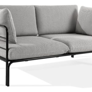 KONSIMO RAMBE Dwuosobowa sofa ogrodowa z poduszkami na stalowym stelażu 1000418 KONSIMO RAMBE Dwuosobowa sofa ogrodowa z poduszkami na stalowym stelażu 1000418