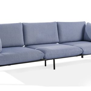 KONSIMO RAMBE Sofa 3-osobowa do ogrodu stelaż ze stali styl loft 1000398 KONSIMO RAMBE Sofa 3-osobowa do ogrodu stelaż ze stali styl loft 1000398