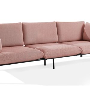 KONSIMO RAMBE Sofa 3-osobowa do ogrodu stelaż ze stali styl loft 1000403 KONSIMO RAMBE Sofa 3-osobowa do ogrodu stelaż ze stali styl loft 1000403