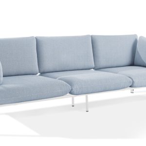 KONSIMO RAMBE Sofa 3-osobowa do ogrodu stelaż ze stali styl loft 1000332 KONSIMO RAMBE Sofa 3-osobowa do ogrodu stelaż ze stali styl loft 1000332
