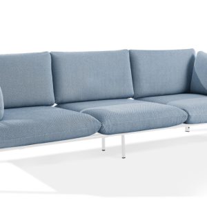 KONSIMO RAMBE Sofa 3-osobowa do ogrodu stelaż ze stali styl loft 1000419 KONSIMO RAMBE Sofa 3-osobowa do ogrodu stelaż ze stali styl loft 1000419