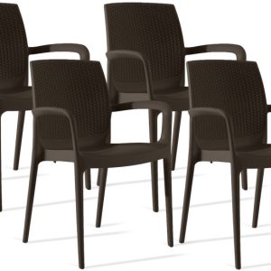 KONSIMO RANTU Krzesło ogrodowe zestaw 4 szt. Jakość premium Made in Italy 1020436 KONSIMO RANTU Krzesło ogrodowe zestaw 4 szt. Jakość premium Made in Italy 1020436