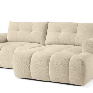 KONSIMO RAVIA Narożnik prawy z funkcją spania boucle, styl nowoczesny 751926 KONSIMO RAVIA Narożnik prawy z funkcją spania boucle, styl nowoczesny 751926