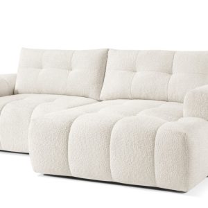 KONSIMO RAVIA Narożnik prawy z funkcją spania boucle, styl nowoczesny 751948 KONSIMO RAVIA Narożnik prawy z funkcją spania boucle, styl nowoczesny 751948